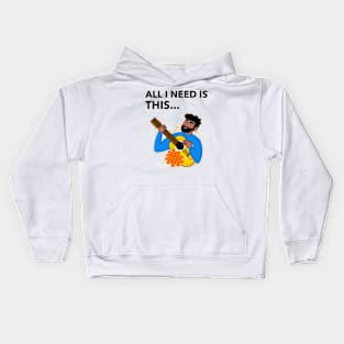 All I Need Is Guitar Kids Hoodie